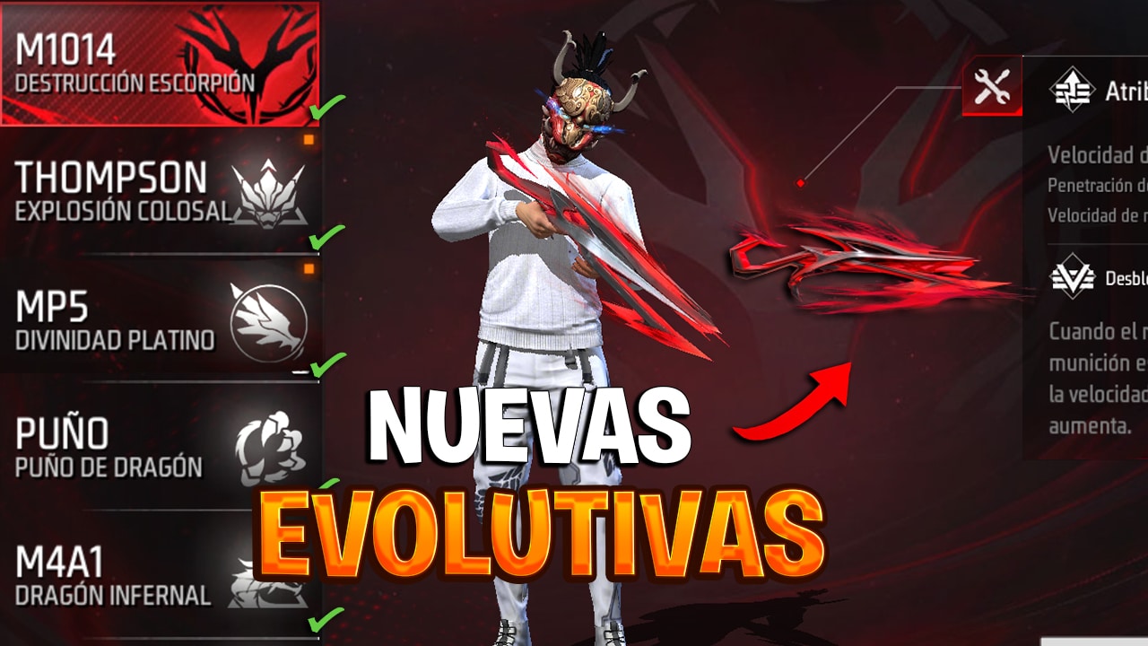 descubre las armas evolutivas mas poderosas en free fire guia completa