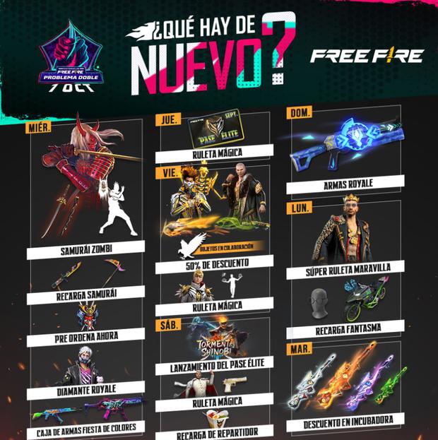 proximo evento de diamantes en free fire novedades que debes conocer